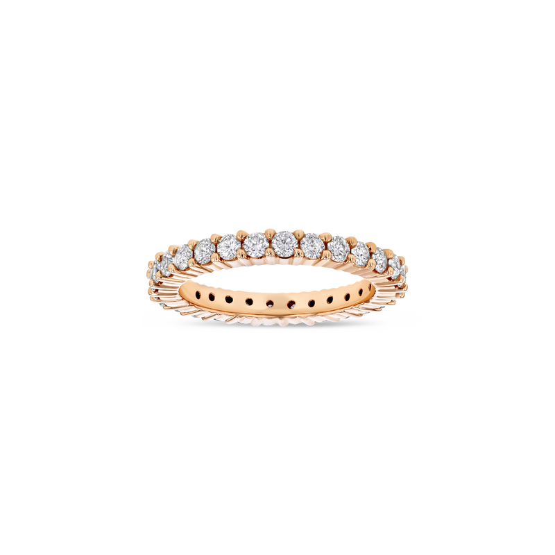1.25 ct Diamond Eternity Band in Rose Gold