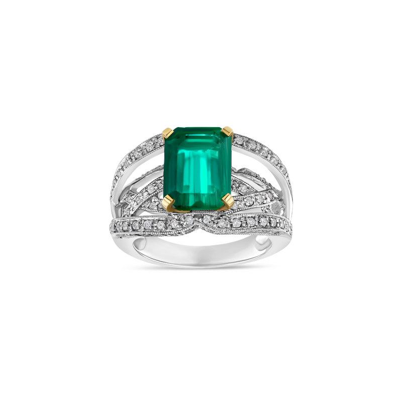 4.5 ct Colombian Emerald & Diamond Ring