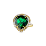 11 ct Deep-Green Colombian Emerald Ring