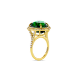 11 ct Deep-Green Colombian Emerald Ring