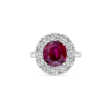 5 ct Pigeon Blood Ruby Engagement Ring