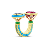 Tourmaline & Sapphire Ring