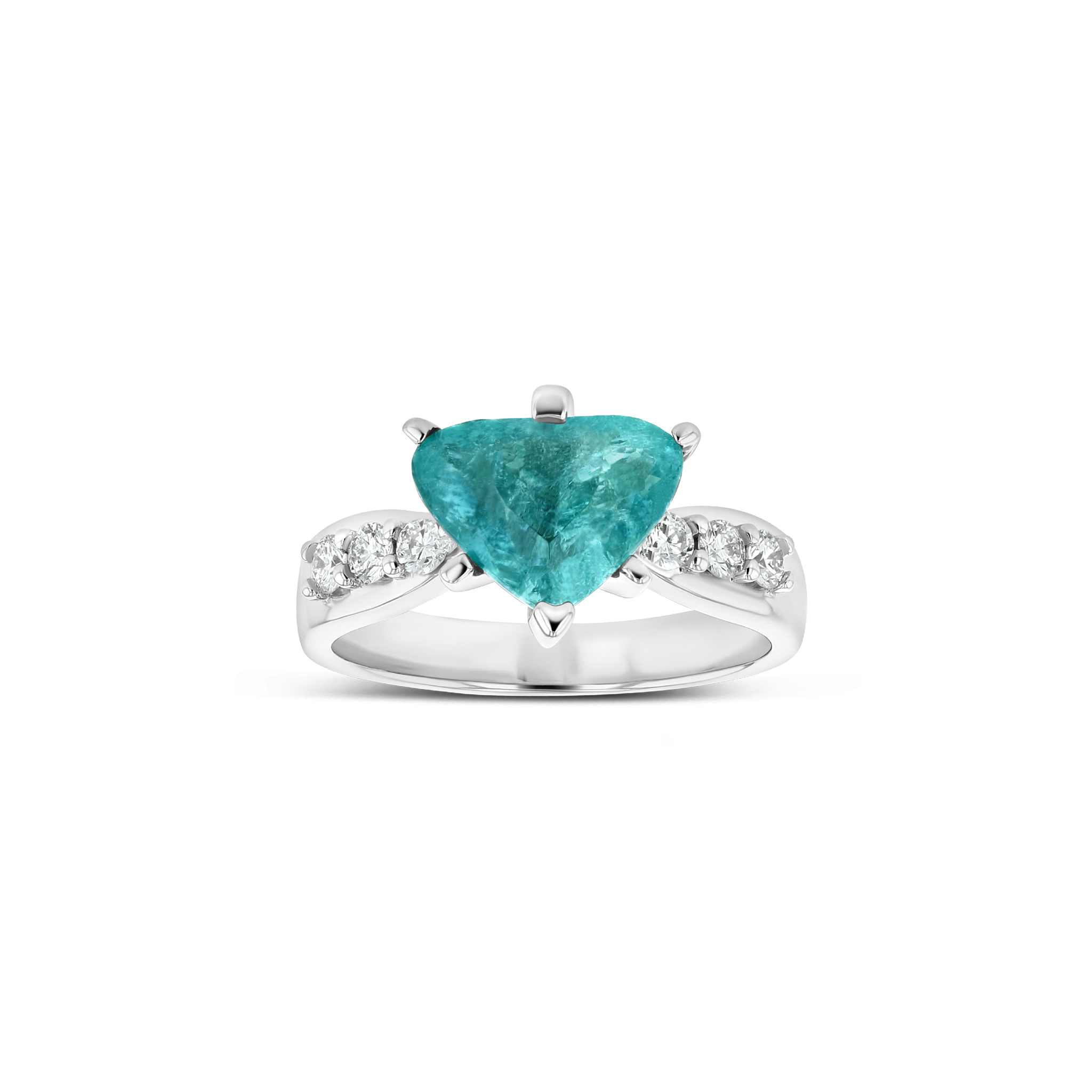 2.5 ct Trillion Paraiba Tourmaline Ring