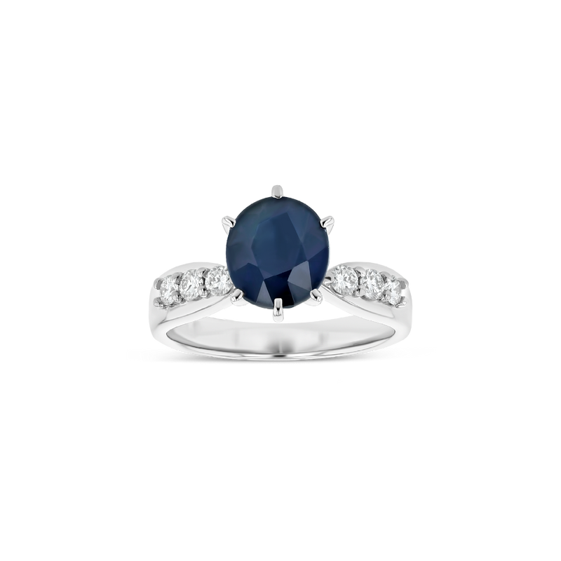2.75 ct Royal Blue Sapphire Ring