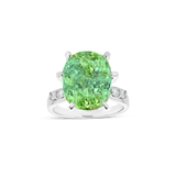 7.75 ct Light Green Paraiba Tourmaline Ring