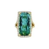 15.5 ct Blue Tourmaline Ring