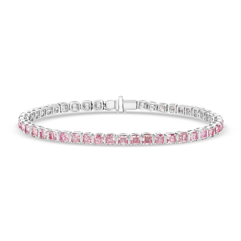 7 ct Pink Diamond Tennis Bracelet