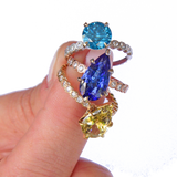 4 ct AAAAA Tanzanite Engagement Ring