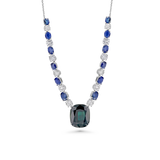 Sapphire & Diamond Necklace