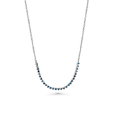 Rare Blue Diamond Tennis Necklace