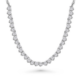Diamond Tennis Necklace in White Gold