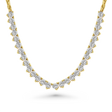 Diamond Tennis Necklace in Yellow Gold
