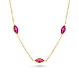 5 ct Marquise Ruby Necklace