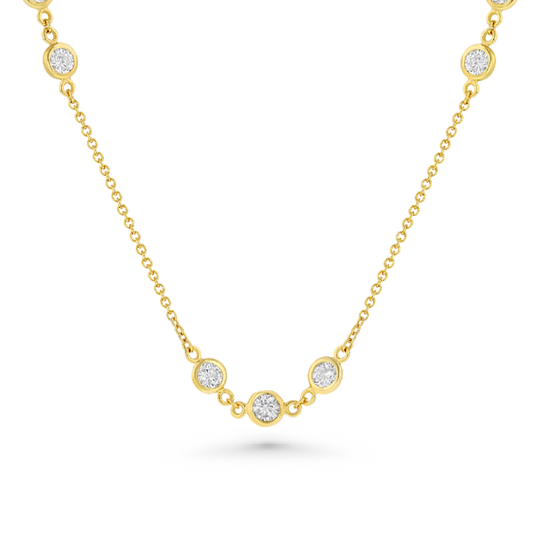 36” Double-Wrap Diamond Necklace
