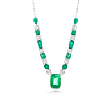 Colombian Emerald & Diamond Necklace