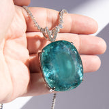 200 ct Paraiba Tourmaline Pendant Necklace