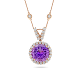 14 ct Amethyst Pendant Necklace