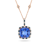12 ct Iolite Pendant Necklace