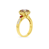 2 ct Round Engagement Ring - Semi-Mount with Halo