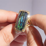 15.5 ct Blue Tourmaline Ring
