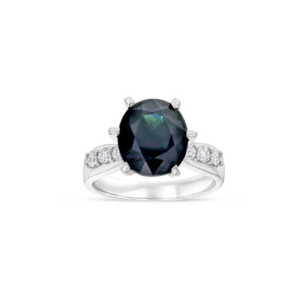 4.75 ct Vivid Blue Sapphire Ring