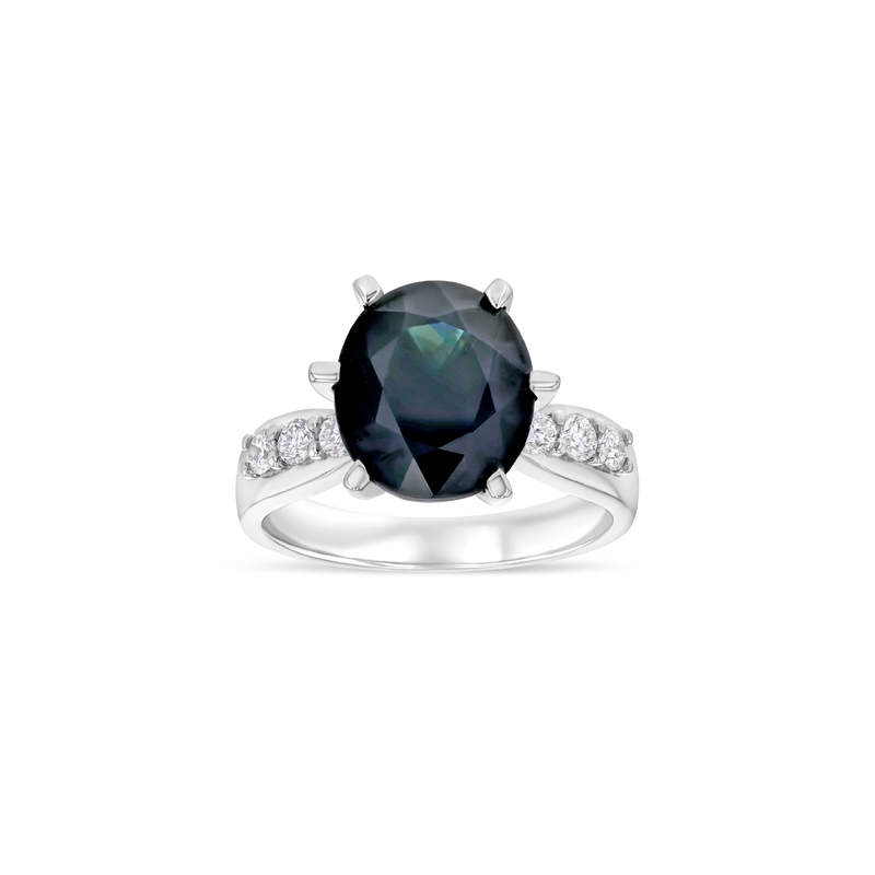 4.75 ct Vivid Blue Sapphire Ring