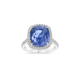 12 ct Unheated Blue Sapphire Ring