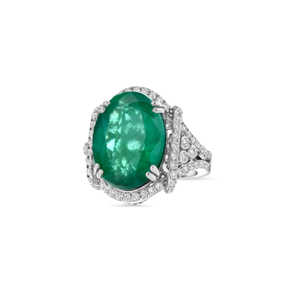 13 ct Zambian Emerald Ring