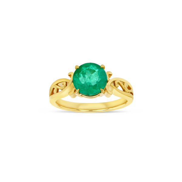1.38 ct Colombian Emerald Ring