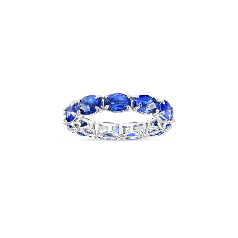 Ceylon Blue Sapphire Eternity Ring