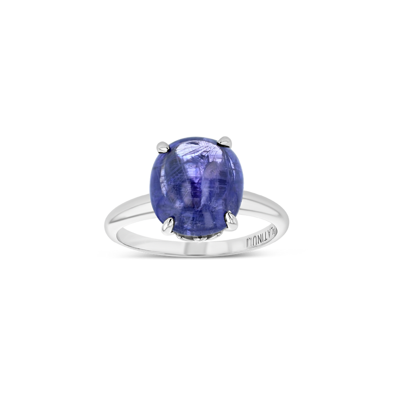 4.5 ct Cabochon Sapphire Ring