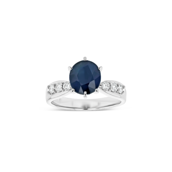 2.75 ct Royal Blue Sapphire Ring