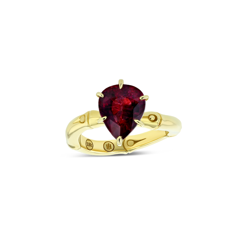 4 ct Pear-Shaped Pigeon Blood Ruby