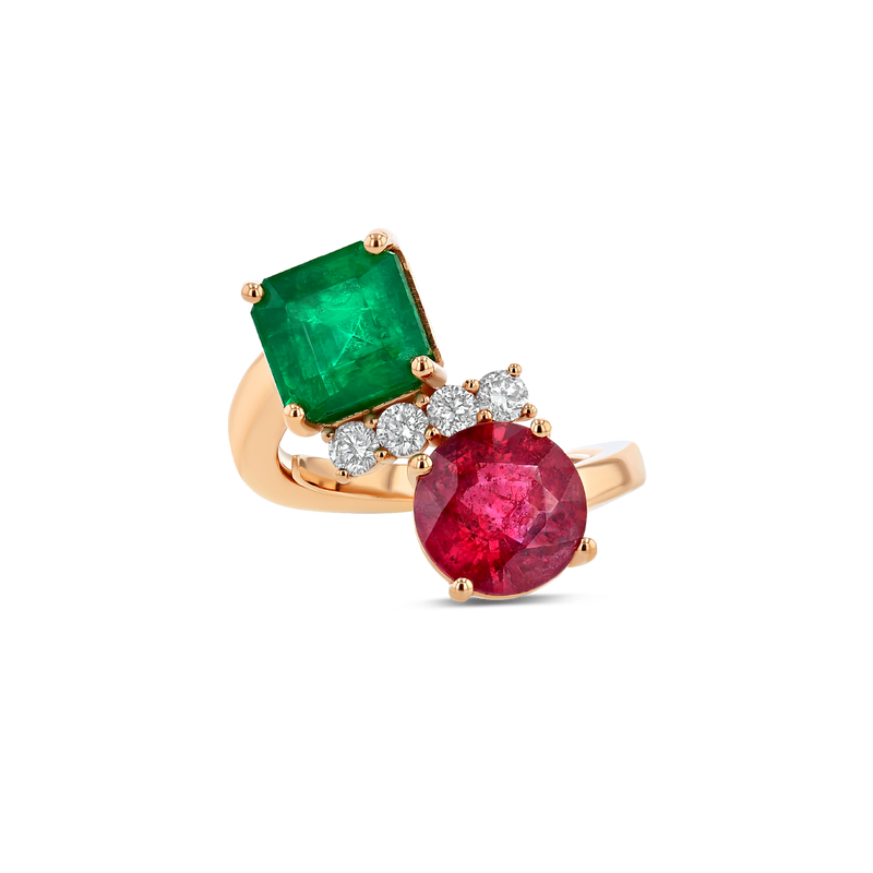 Emerald & Ruby Ring