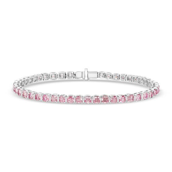 7 ct Pink Diamond Tennis Bracelet