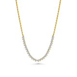Diamond Tennis Necklace in Yellow Gold