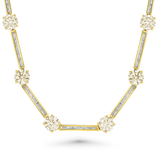 8 ct Yellow & White Diamond Necklace