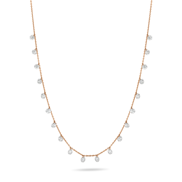 5 ct Floating Diamond Necklace