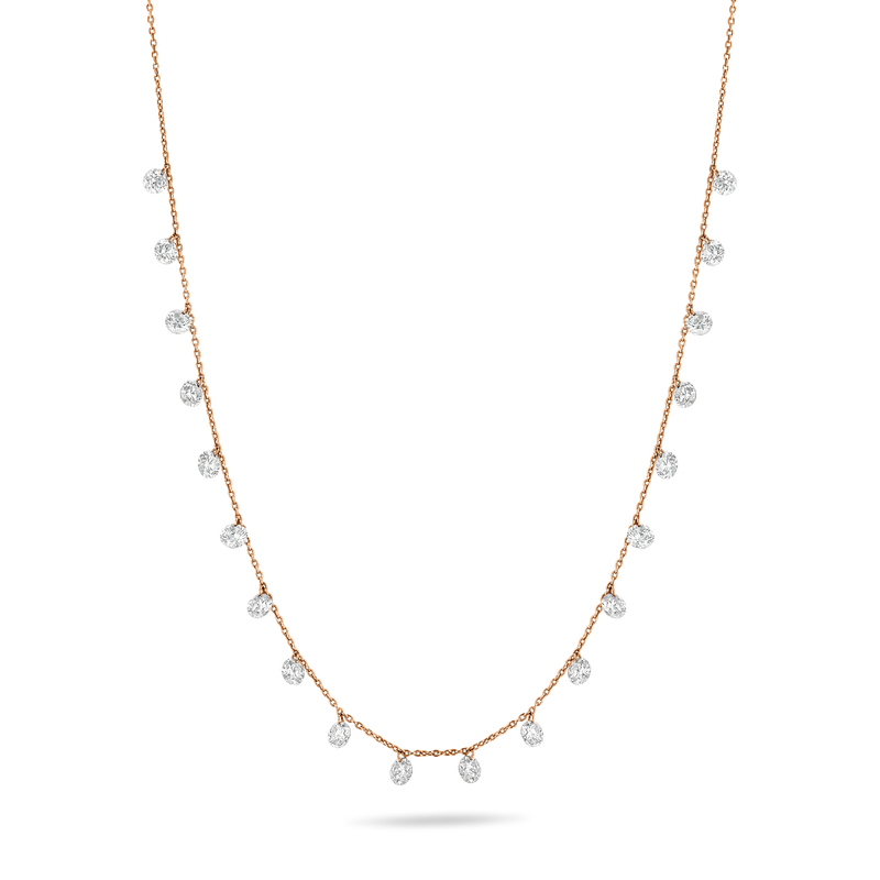 5 ct Floating Diamond Necklace