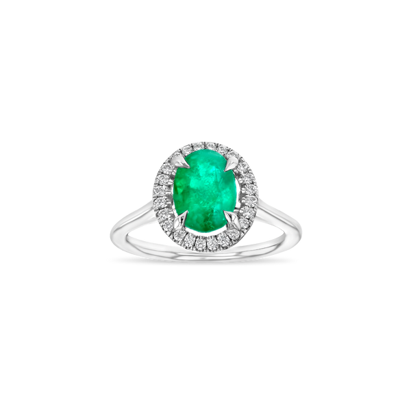 2.15 ct Colombian Emerald Engagement Ring