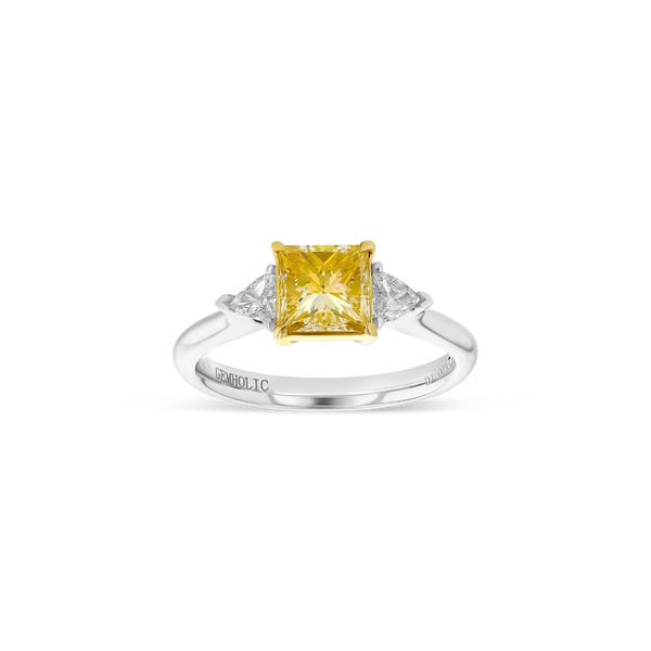 1 ct Fancy Yellow Diamond Ring