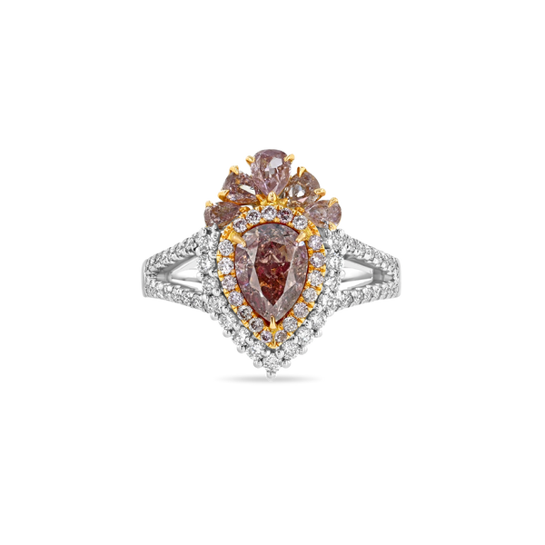 1.20 ct Pink Purple Diamond Ring