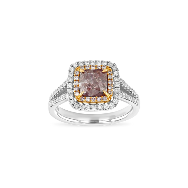 1.52 ct Pink-Purple Diamond Ring